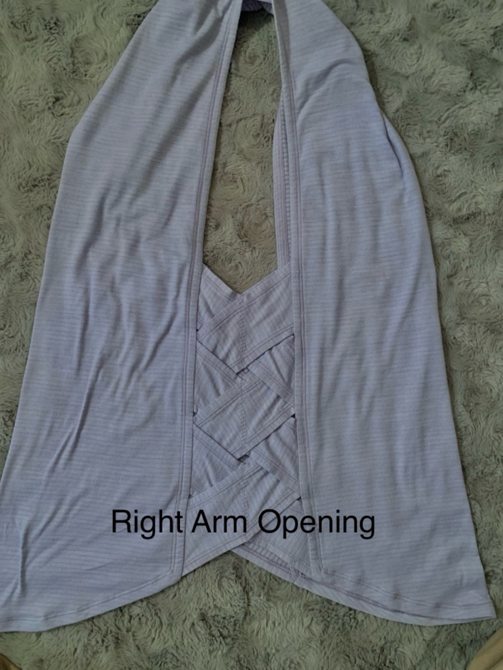 Lululemon Var-City Muscle Tank Top • Heathered Lilac • Braided Side Details - Picture 6 of 11